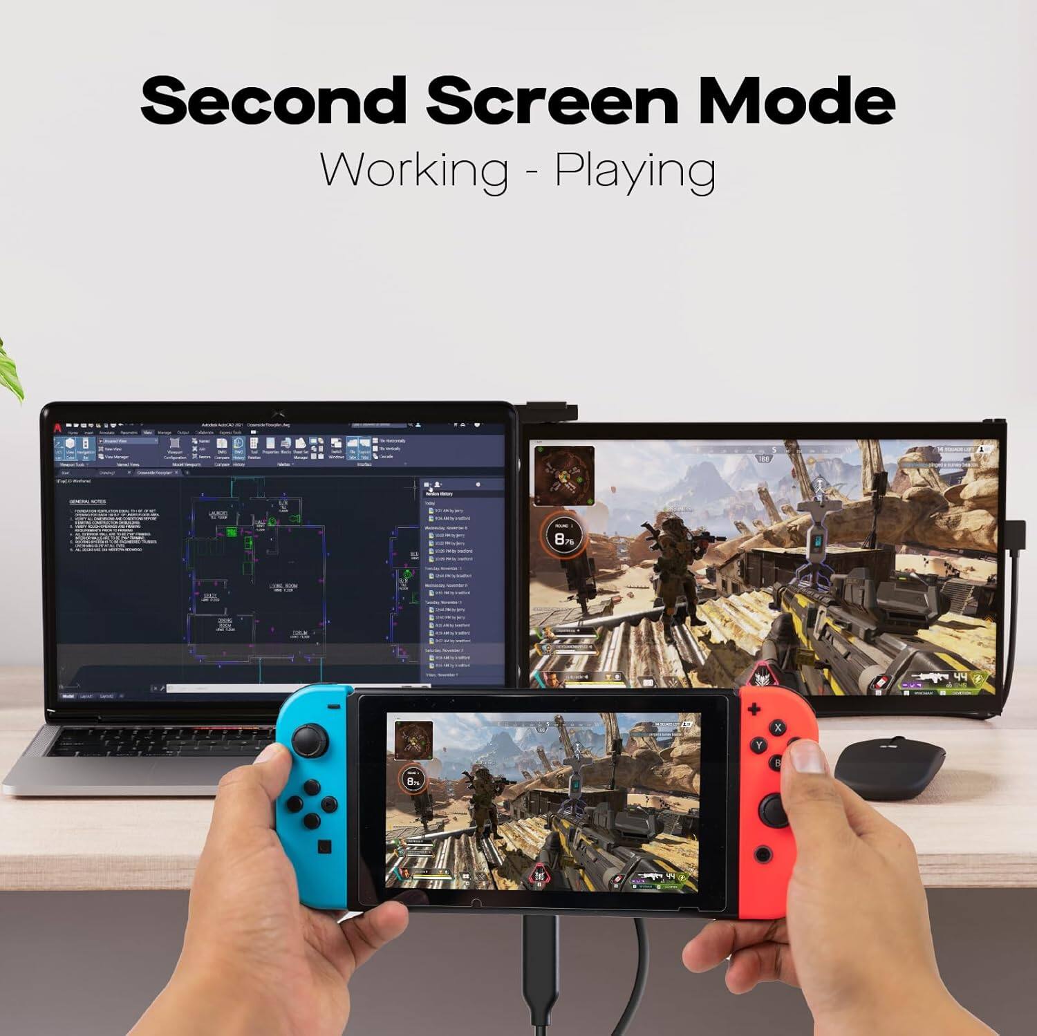 Second Screen Mode  
Working - Playing