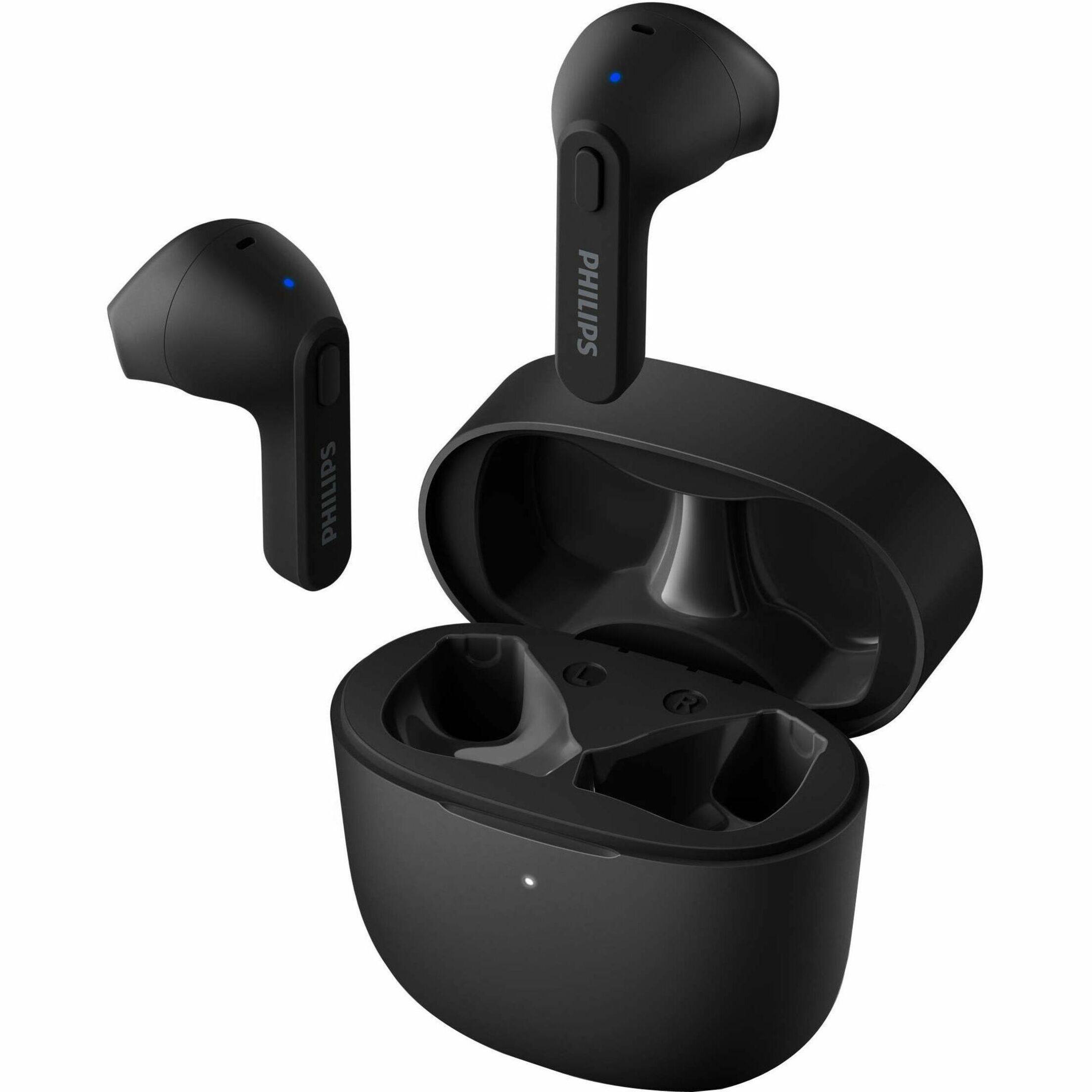 Alt View 20. Philips - TAT2236BK True Wireless Earbuds - Black.