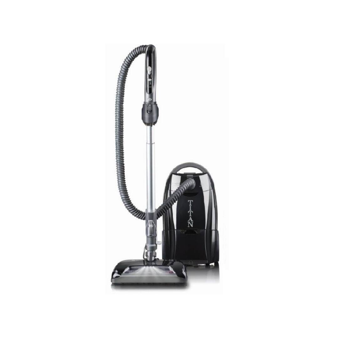 EnviroCare - Titan T9500 Canister Vacuum Cleaner with Tools – HEPA Filtration, Powerful Motor - Black