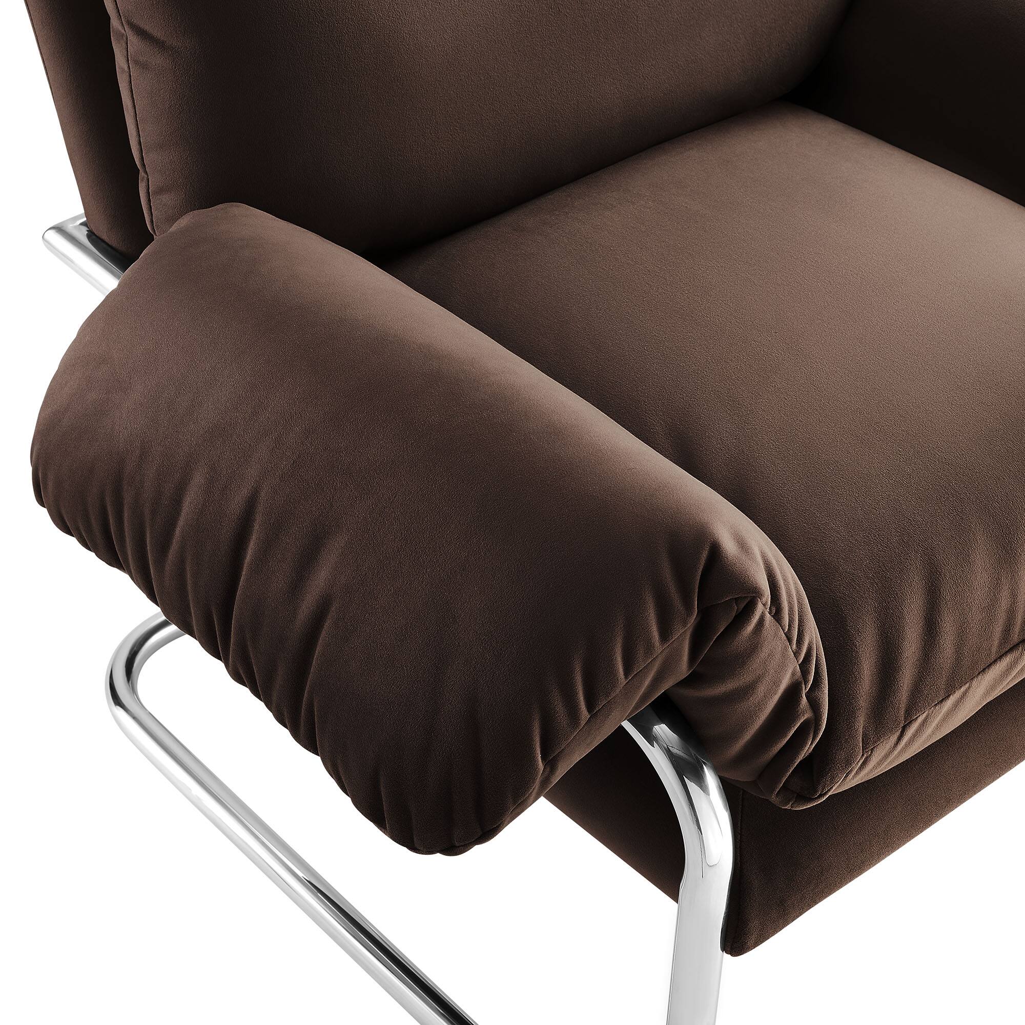 Alt View 5. Modway - Ansel Accent Chair - Chocolate Brown.