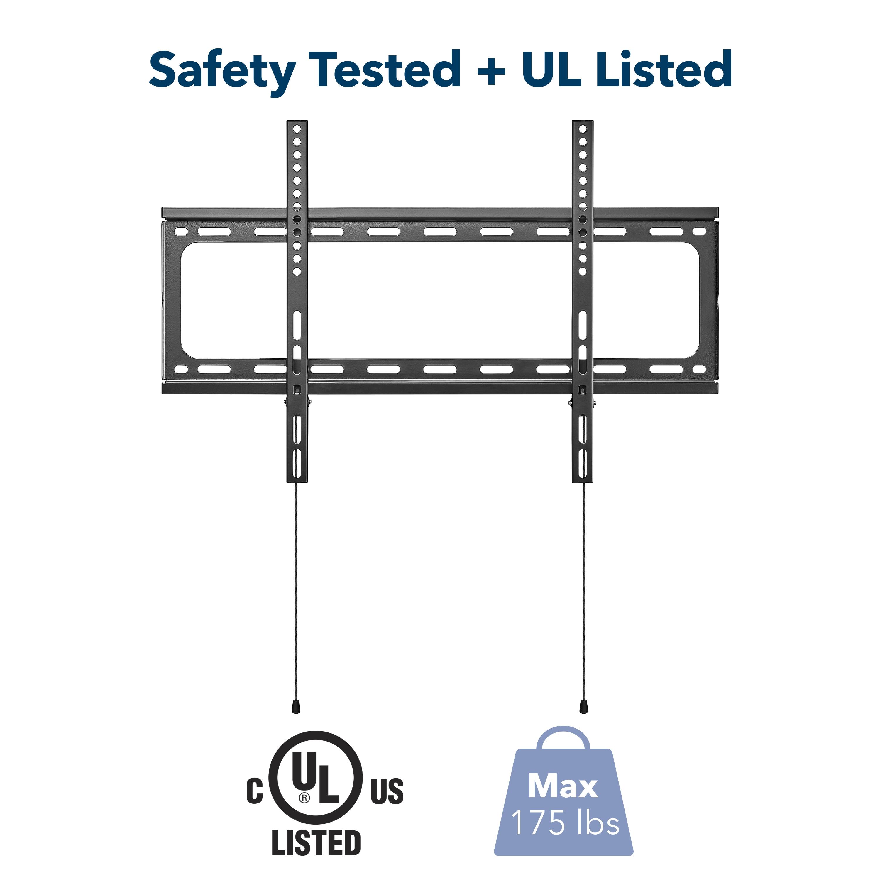 Safety Tested + UL Listed  
Max 175 lbs