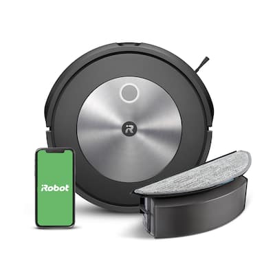 iRobot Roomba Combo j5 Robot Vacuum and Mop Graphite j517020 iRobot Roomba Combo j5 Robot Vacuum and Mop Graphite j517020