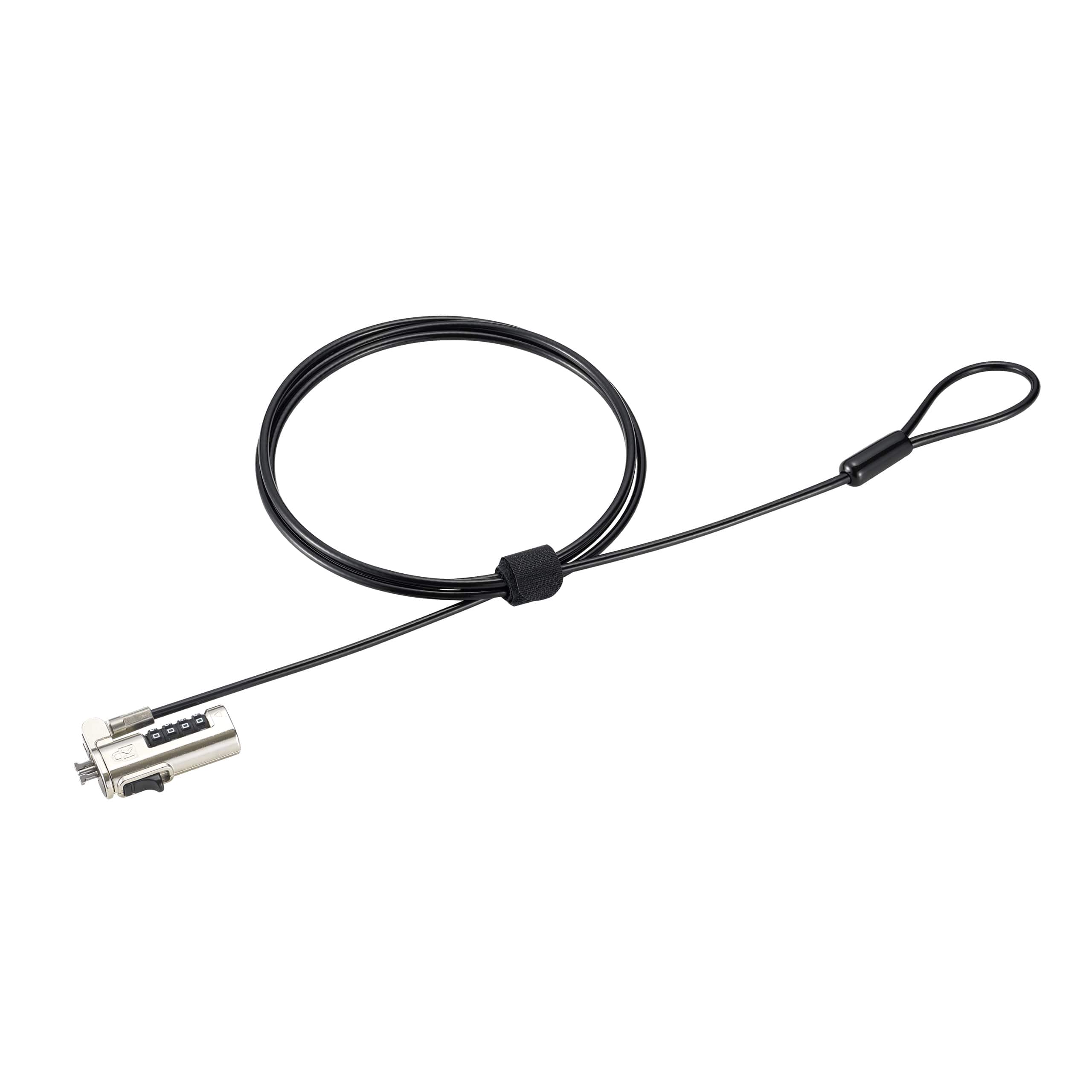 Kensington - Simply Solutions Nano Combo Laptop Lock Resettable 4-Digit Combo 72in Carbon Steel Cable Slim Lock Head K60214WW