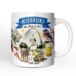 OrnamentallyYou - Artistic Missouri State Themes and Landmarks Mug - White