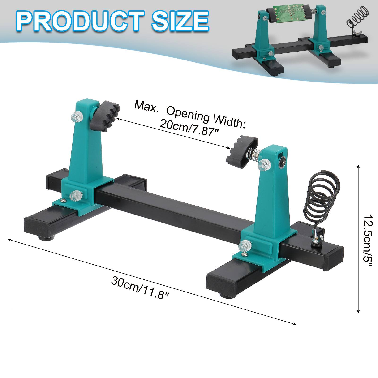 PRODUCT SIZE  
Max. Opening Width: 20cm/7.87"  
30cm/11.8"  
12.5cm/5"