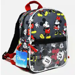 Disney - Mickey & Minnie Mouse Mini Deluxe 10" Backpack With Pocket - Multicolored