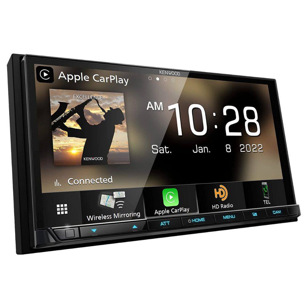 Apple CarPlay  
AM 10:28  
Sat. Jan. 8 2022  

Connected  
Wireless Mirroring  
Apple CarPlay  
HD Radio  
TEL  
CAM  

ATT  
HOME  
MENU