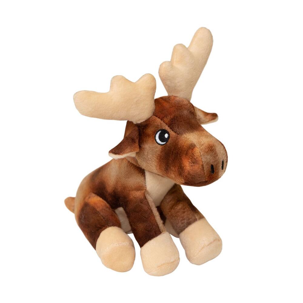 KONG Snugarooz Marty the Moose Plush Dog Toy in Plush Dog Toy Brown ...