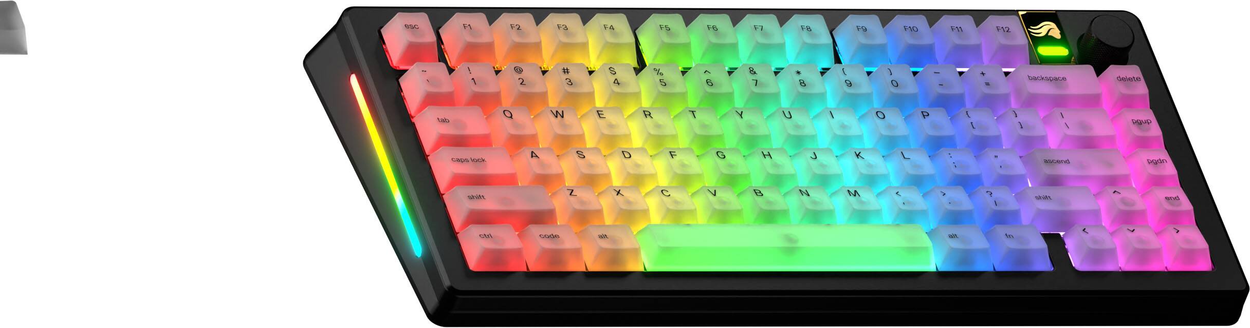 The text on the image is a keyboard layout, which is a diagram of the keys on a keyboard. The layout shows the position of the keys, including letters, numbers, and symbols. The layout is designed to help users understand the arrangement of the keys and to assist in typing efficiently. The layout includes the letters A to Z, numbers 1 to 9, and various symbols such as the backspace, delete, and arrow keys.