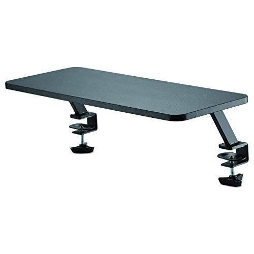 Front. Startech - Monitor Riser Stand - Clamp-on Monitor Shelf for Desk - Extra Wide 25.6" - For up to 34" Monitors - Black.