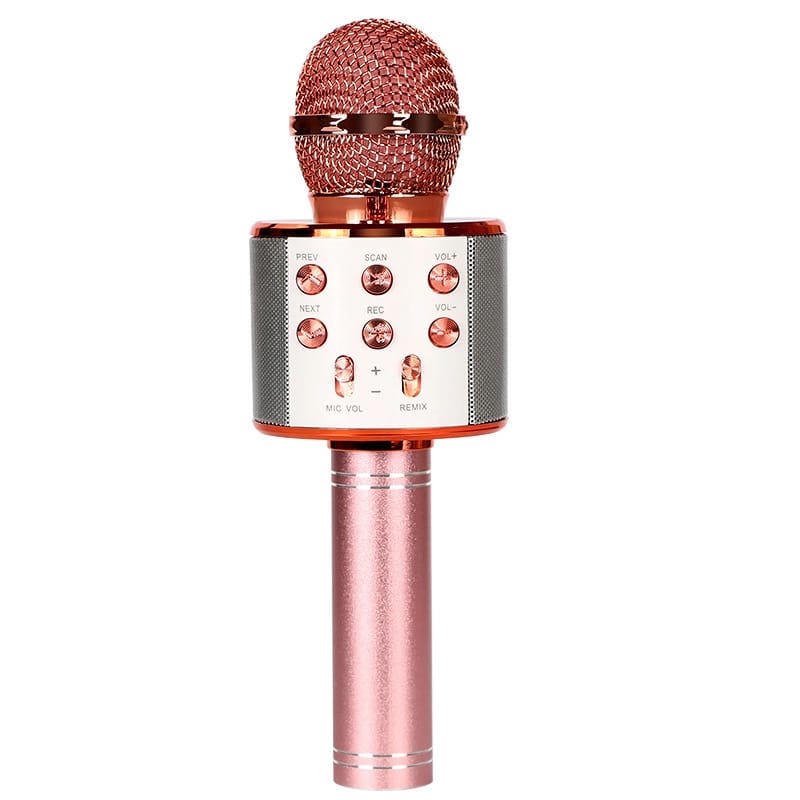 Cluzine - Wireless Bluetooth Karaoke Microphone, 5 Voice Changer,Portable Handheld Mic for Home Party