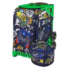 Zuca - Sport Frame with Removable Insert Gaming Bags and Lunchbox Bundle - Green