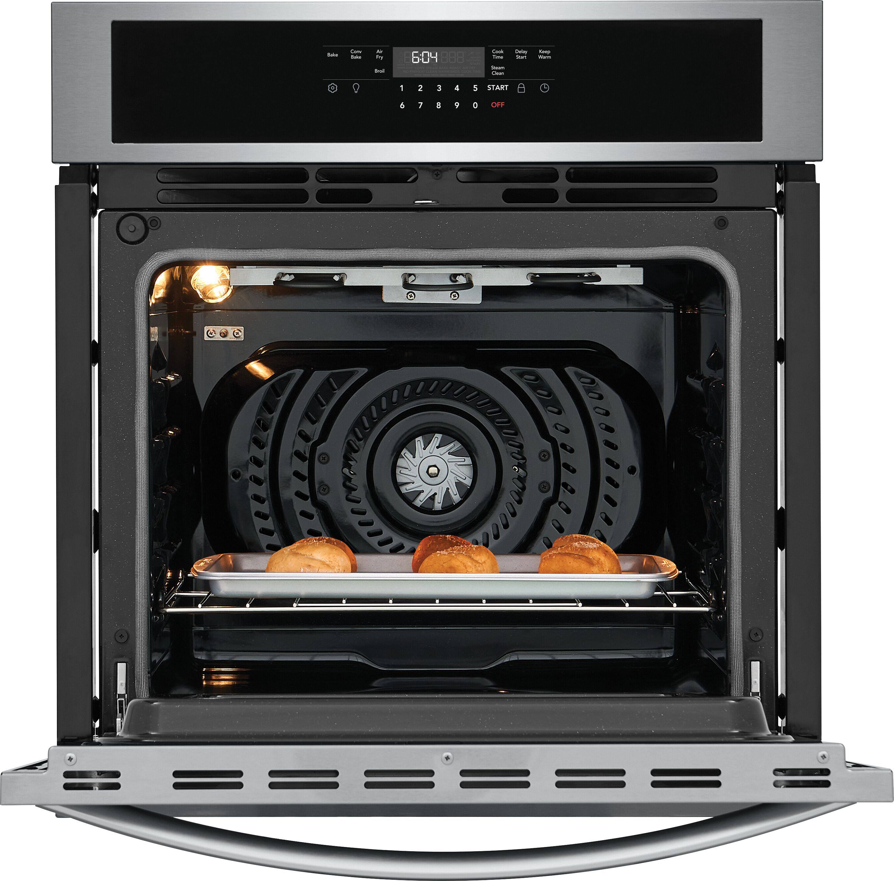 Alt View 4. Frigidaire - 27" Single Wall Oven with Air Fry - Stainless Steel.