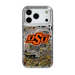 Keyscaper - NCAA - Oklahoma State Cowboys iPhone Glitter Paisley Design Case - 14 - Multicolor