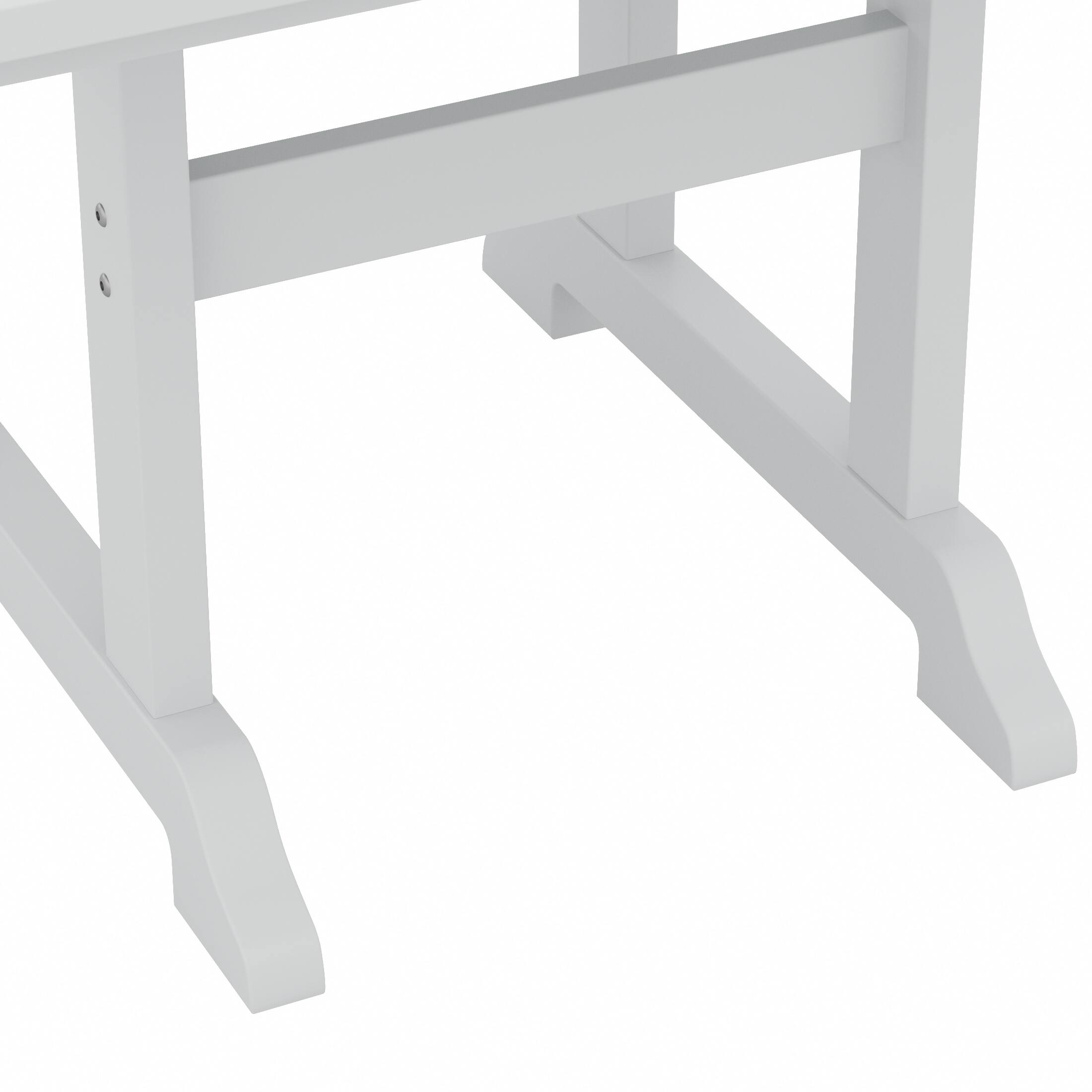 Alt View 4. WestinTrends - WestinTrends Malibu 43" Outdoor Patio Square Dining Table - White.