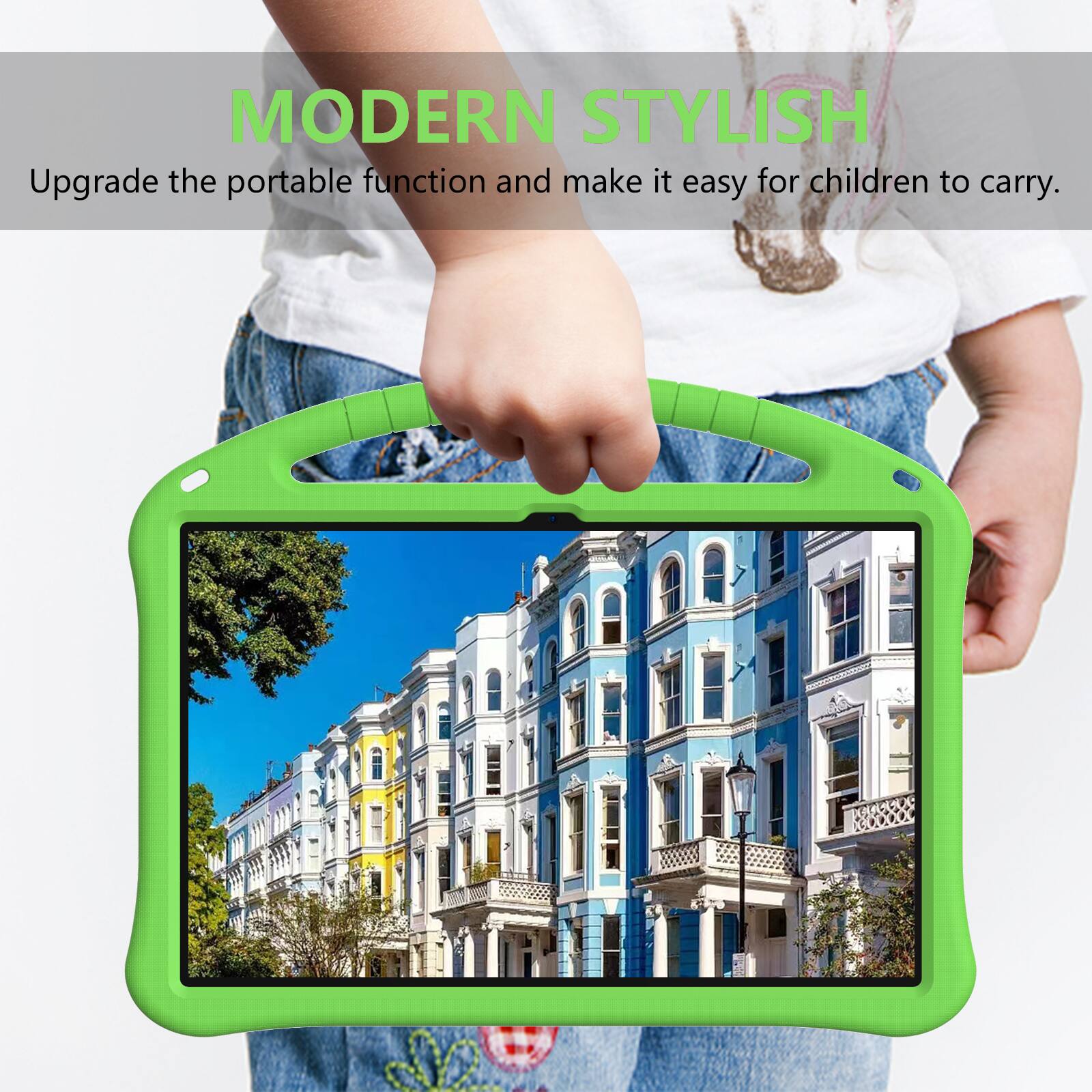 MODERN STYLISH  
Upgrade the portable function and make it easy for children to carry.