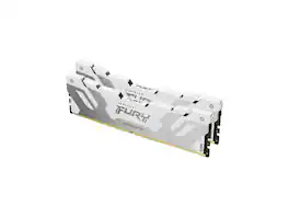 Kingston - Fury Renegade 32GB (2 x 16GB) 288-Pin PC RAM DDR5 8000 (PC5 64000) Desktop Memory Model KF580C38RWK2-32 - Silver / White