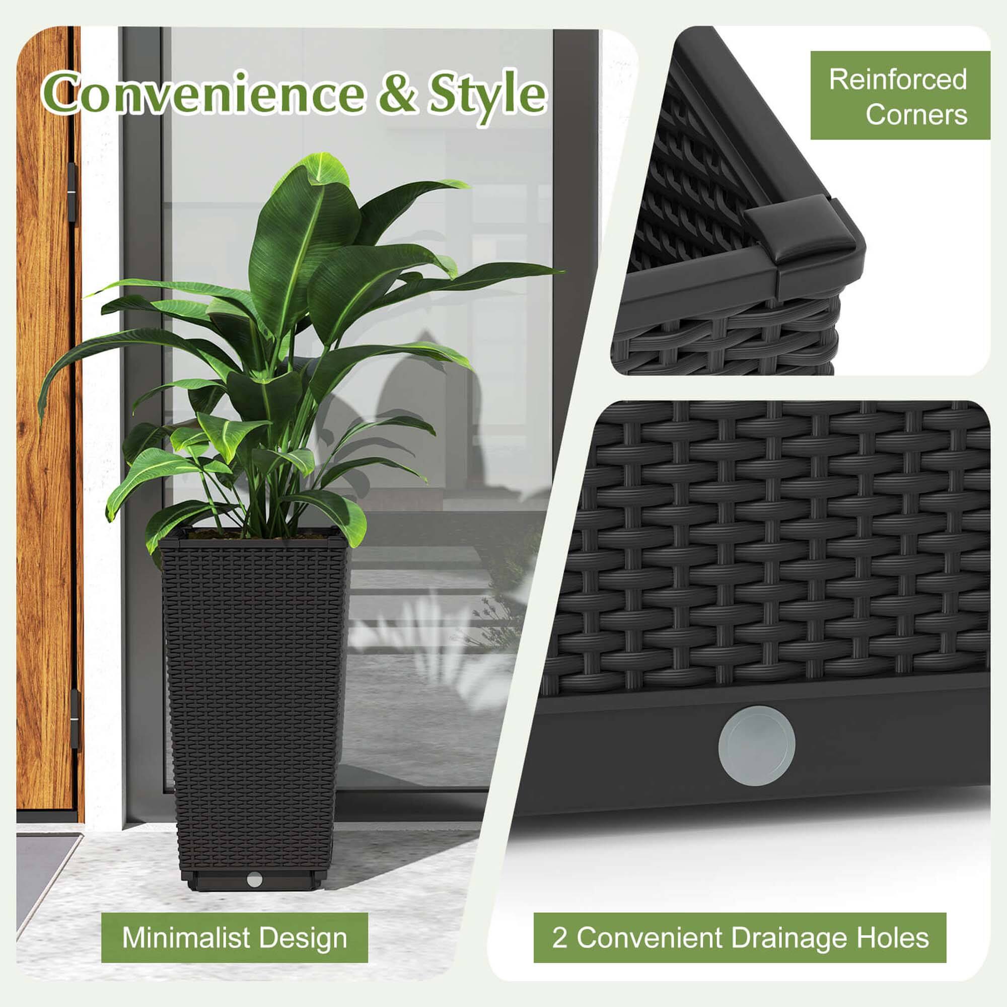 Convenience & Style Reinforced Corners Minimalist Design 2 Convenient Drainage Holes