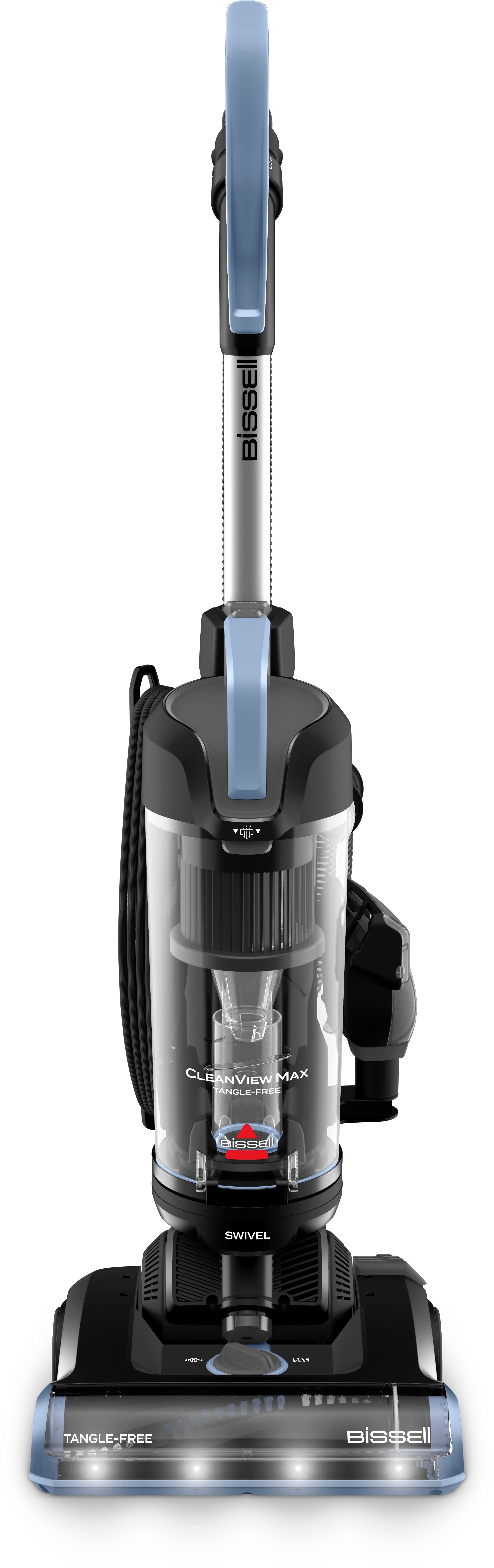 BISSELL - CleanView Max Tangle-Free Upright Vacuum - Black / Lake - Front_Zoom