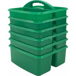 Teacher Created Resources - Green Plastic Storage Caddy, Pack of 6