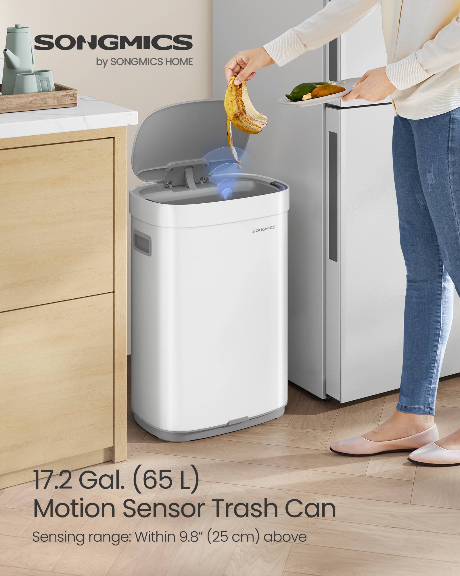 SONGMICS by SONGMICS HOME

17.2 Gal. (65 L) Motion Sensor Trash Can

Sensing range: Within 9.8" (25 cm) above