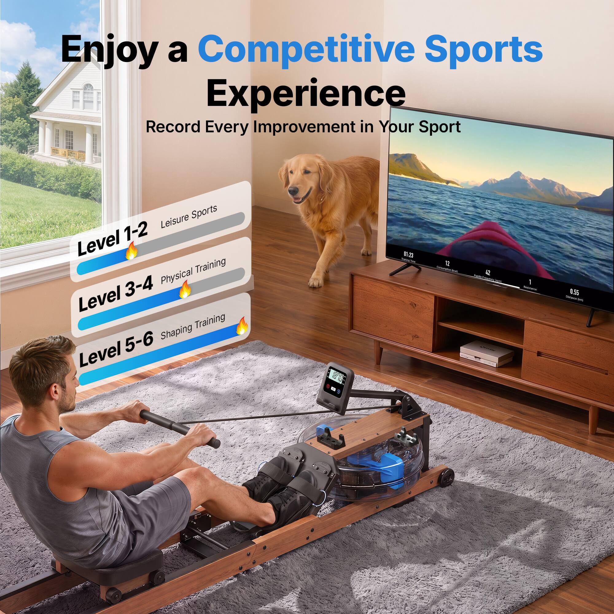 Enjoy a Competitive Sports Experience  
Record Every Improvement in Your Sport

Leisure Sports Level 1-2  
Physical Training Level 3-4  
Shaping Training Level 5-6