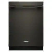 KitchenAid - 24" Top Control Built-In Tub Dishwasher with Third Level Jet Rack, 40+ Total Wash Jets, 41 dBA - Black Ore - Front_Zoom