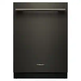 KitchenAid - 24" Top Control Built-In Tub Dishwasher with Third Level Jet Rack, 40+ Total Wash Jets, 41 dBA - Black Ore