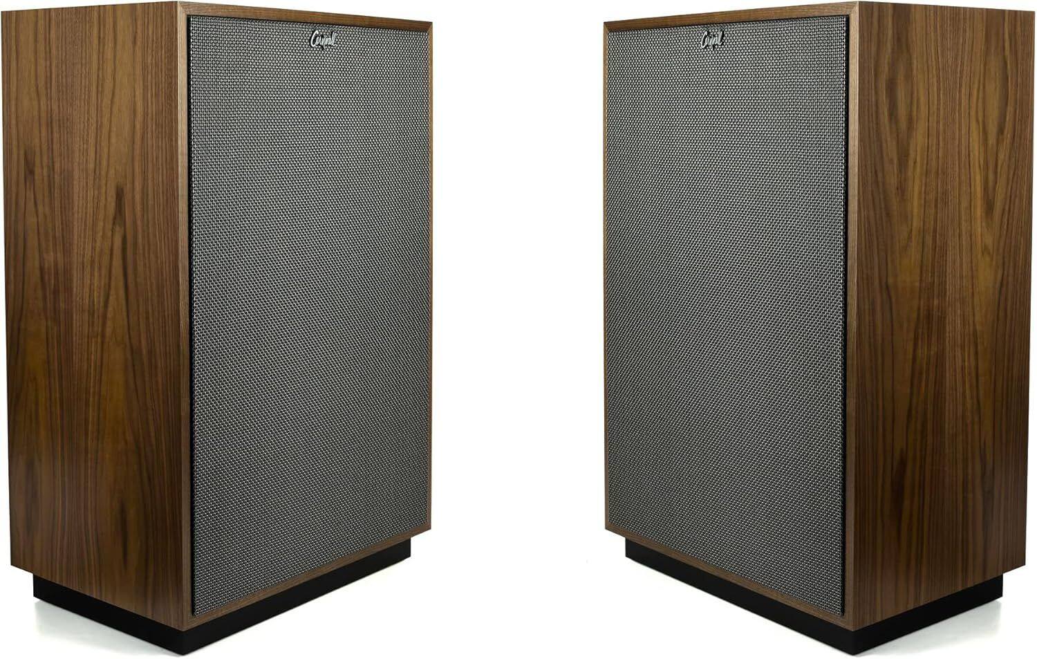 Angle. Klipsch - Klipsch Cornwall IV Heritage Series Three Way Walnut Loudspeaker (Pair) (2020) - Walnut.
