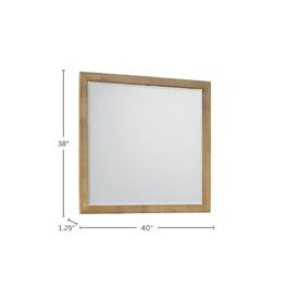 Alpine Furniture - Harper Mirror - Light Oak