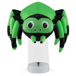 Boyel Living - 6FT Giant Inflatable Halloween Spider with Colorful Rotating Lights - Green