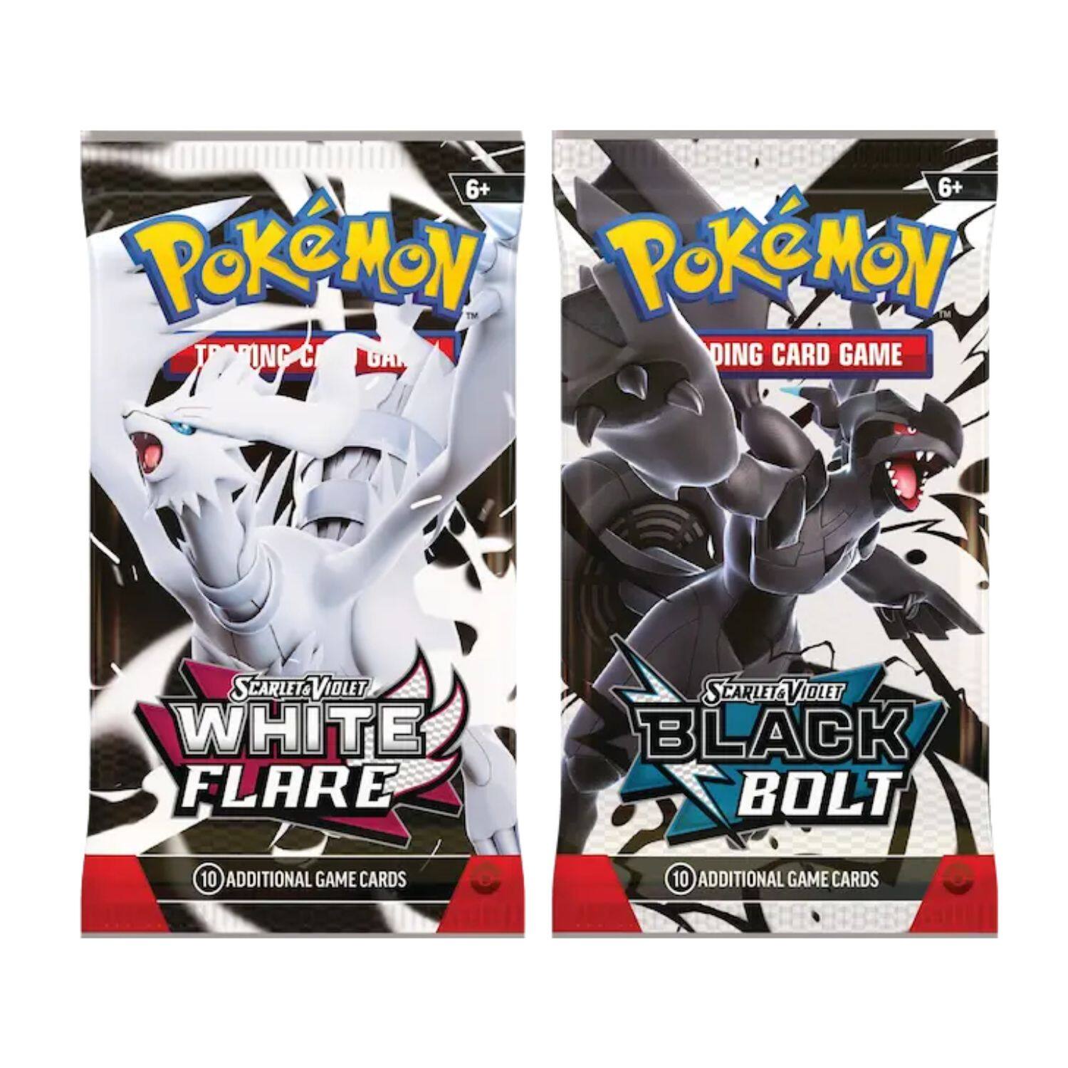 6+ Pokémon Trading Card Game Scarlet & Violet White Flare 10 Additional Game Cards  
6+ Pokémon Trading Card Game Scarlet & Violet Black Bolt 10 Additional Game Cards