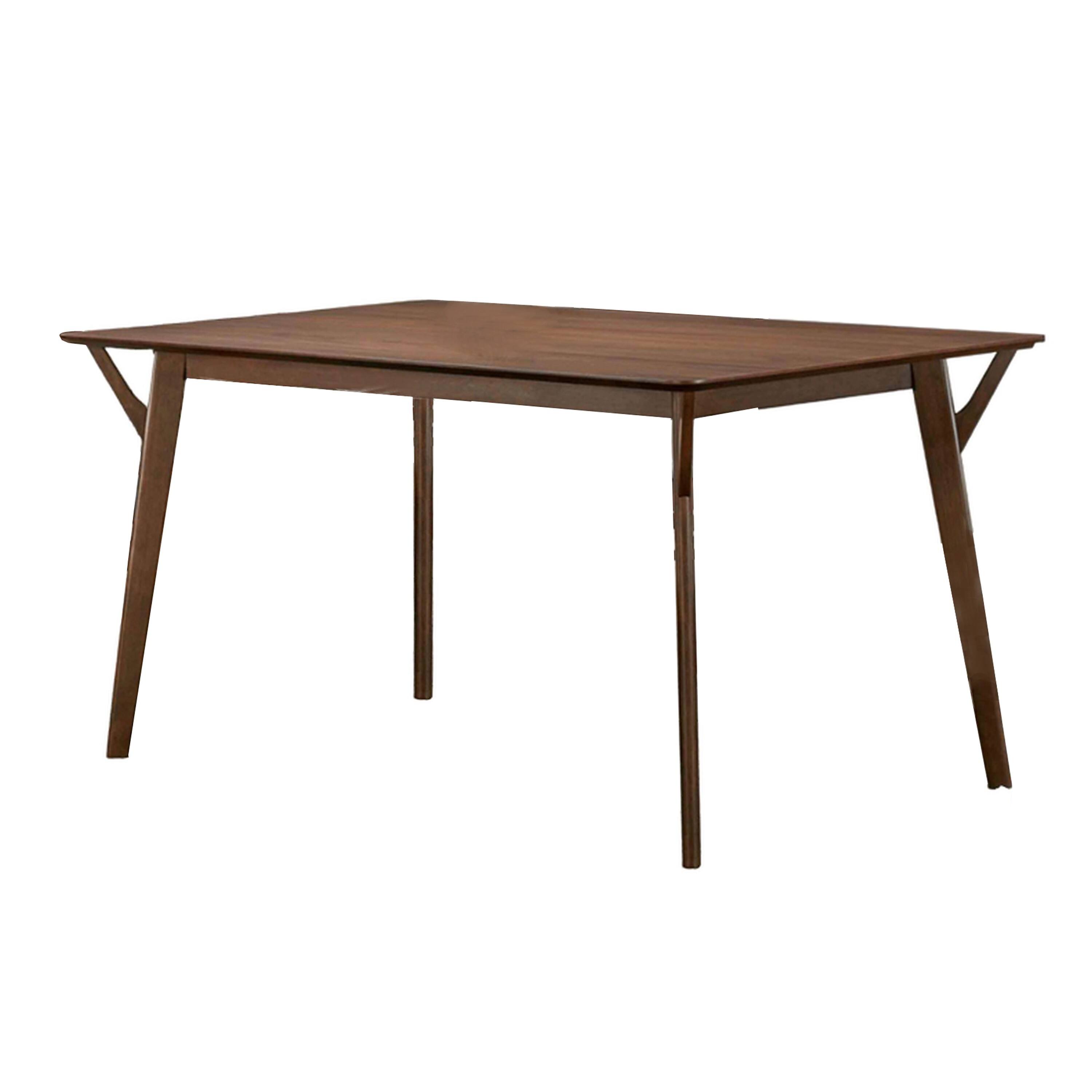 Alt View 1. Manhattan Lane - Skie 5pc Dining Table Set, 4 Chairs, Rectangular, Brown Solid Wood - Walnut Brown, Gray.