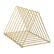 Front. Martha Stewart - Ryder Premium Metal 9 Slot Triangle Desktop Organizer - Gold.