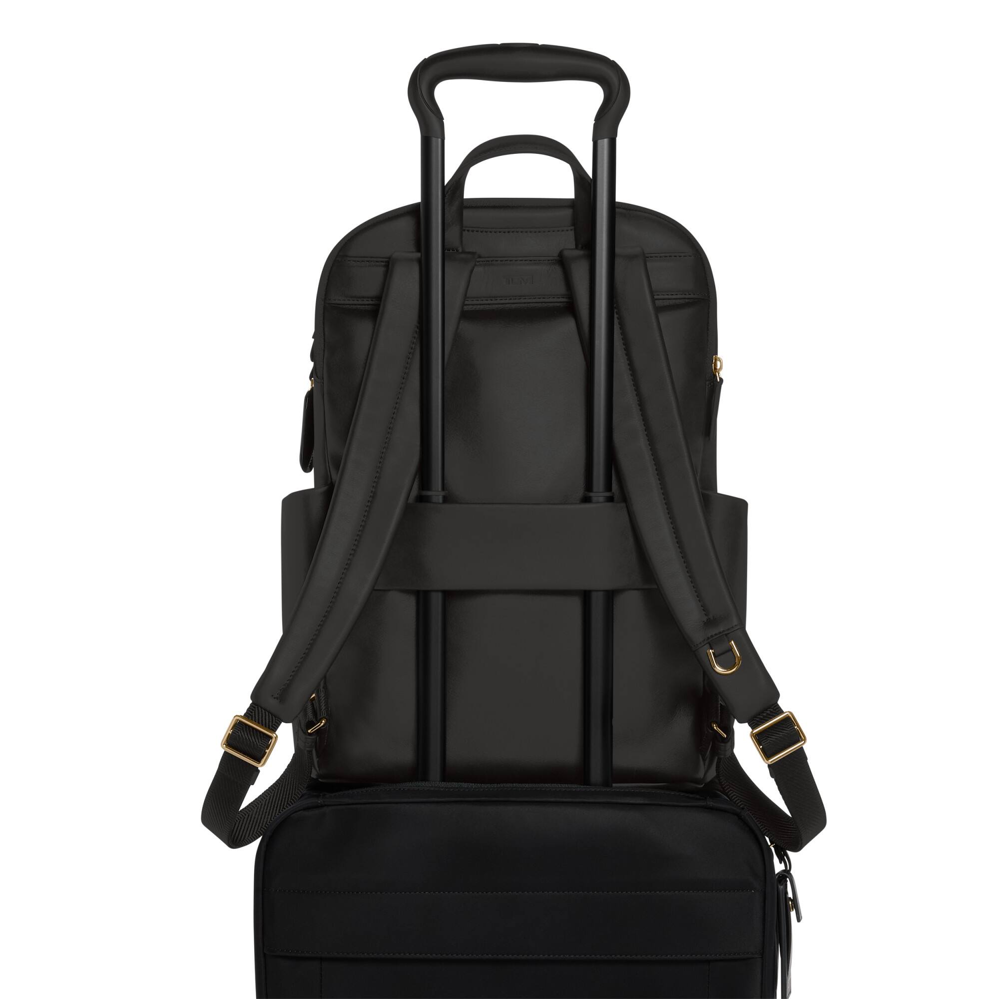 Alt View 11. TUMI - Voyageur Raina Backpack - Black / Light Gold.