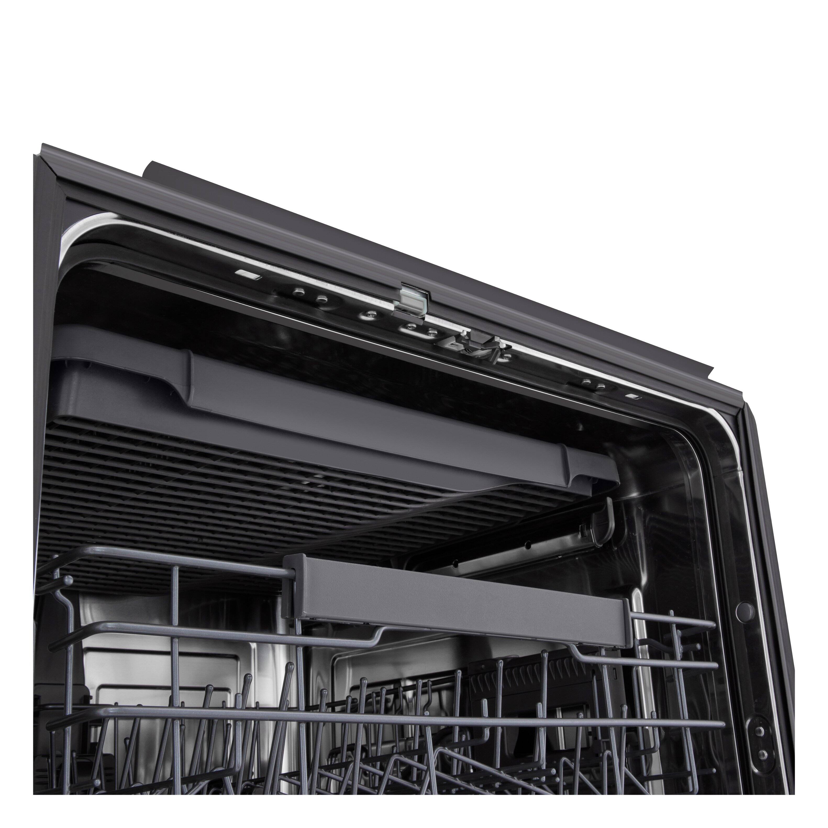 Alt View 18. LG - FlushFit 24" Top Control Smart Built-In Stainless Steel Tub Dishwasher with 3rd Rack, 1-Hour Wash & Dry Cycle and 46dBA - Black Stainless Steel.