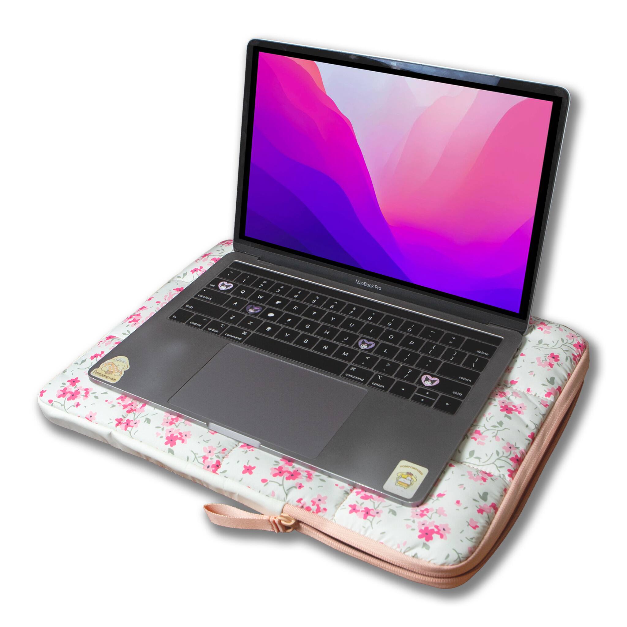 Alt View 2. Sonix - Sonix Cottage Floral Puffy Laptop Sleeve - Multi.