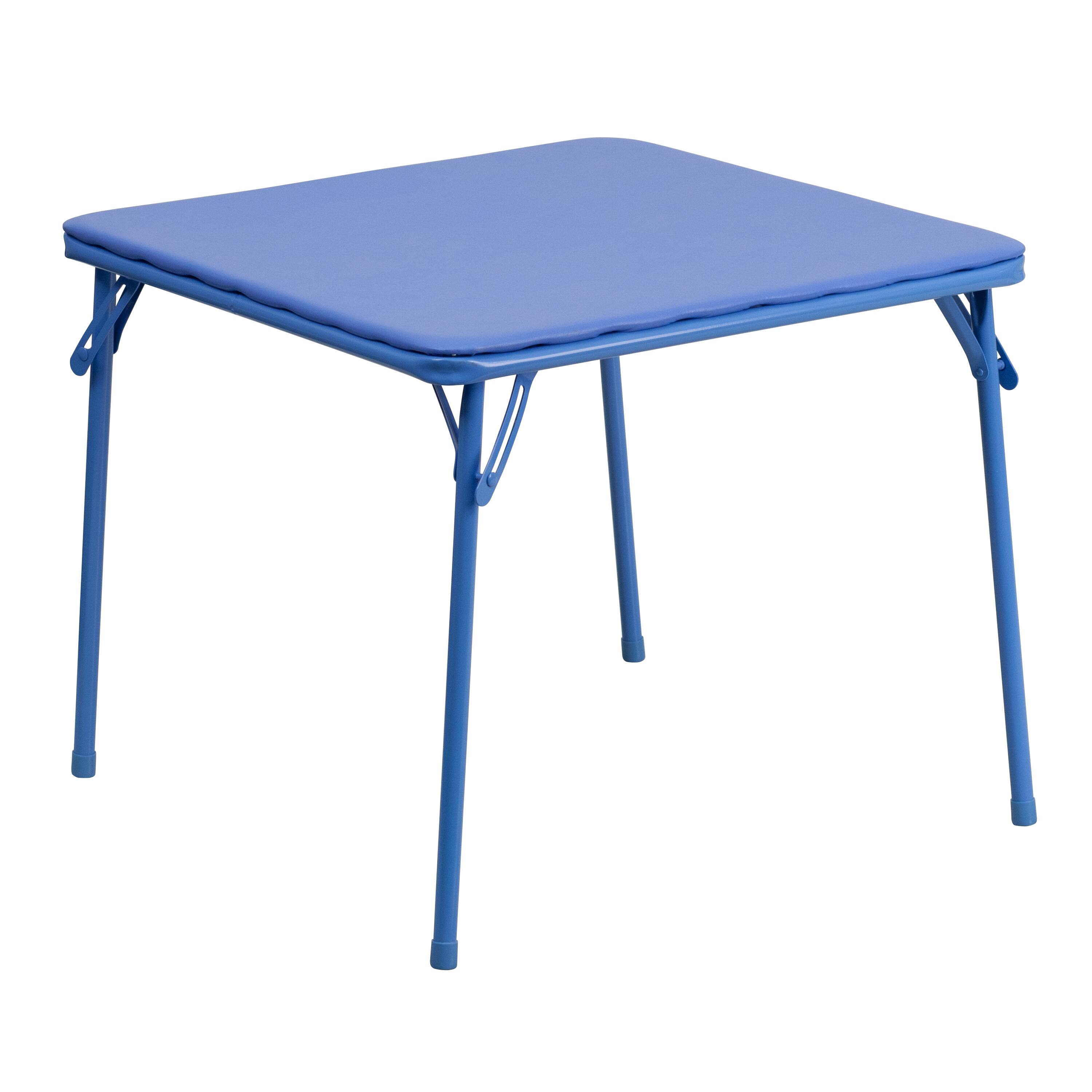 Emma + Oliver - Kids Folding Game and Activity Table - Toddler Table for Daycare Center - Blue