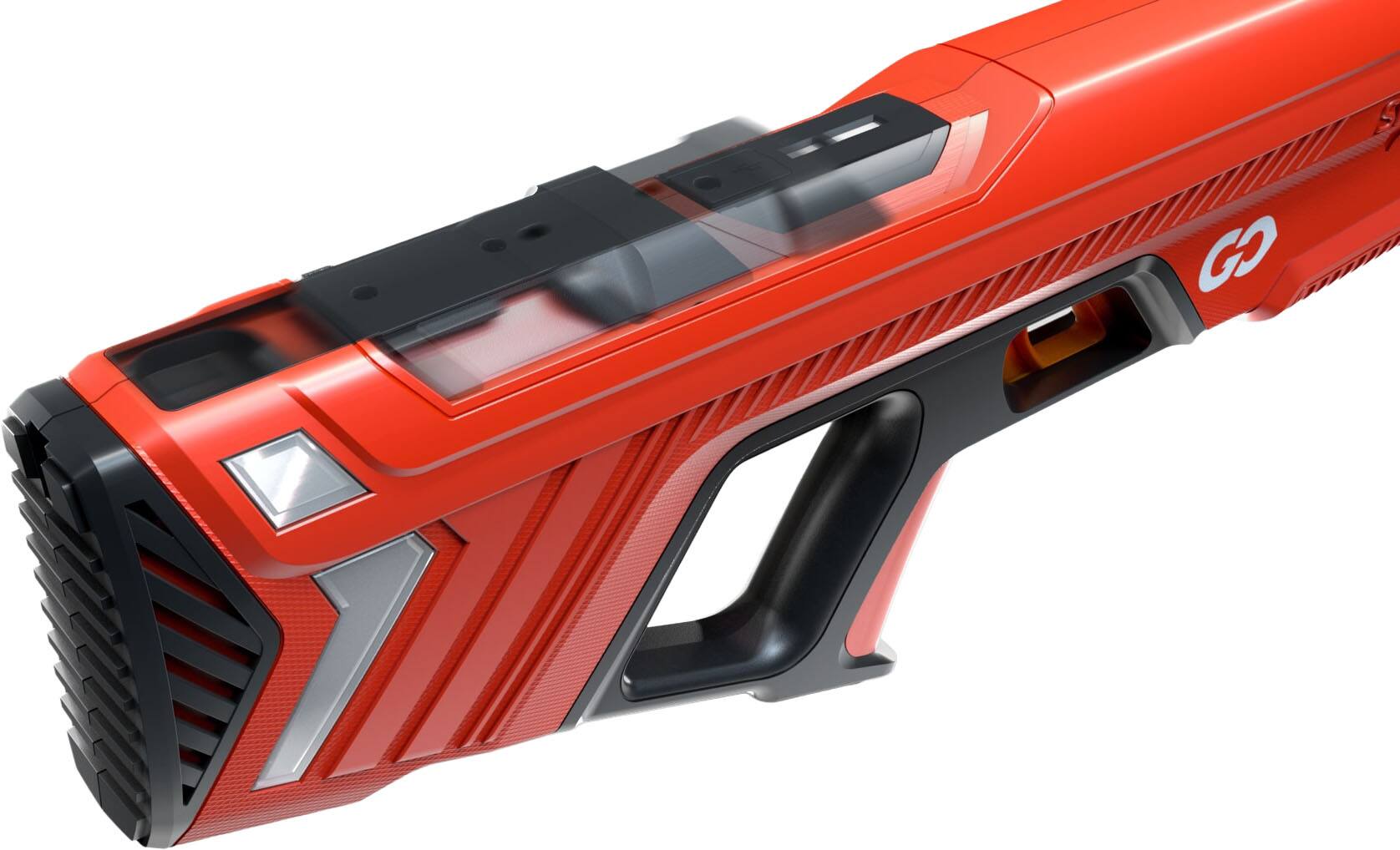 Angle. SPYRA - SPYRA Electric Water Blaster, Lightweight Outdoor Squirt Toy Game, SpyraGo , Red - Red.