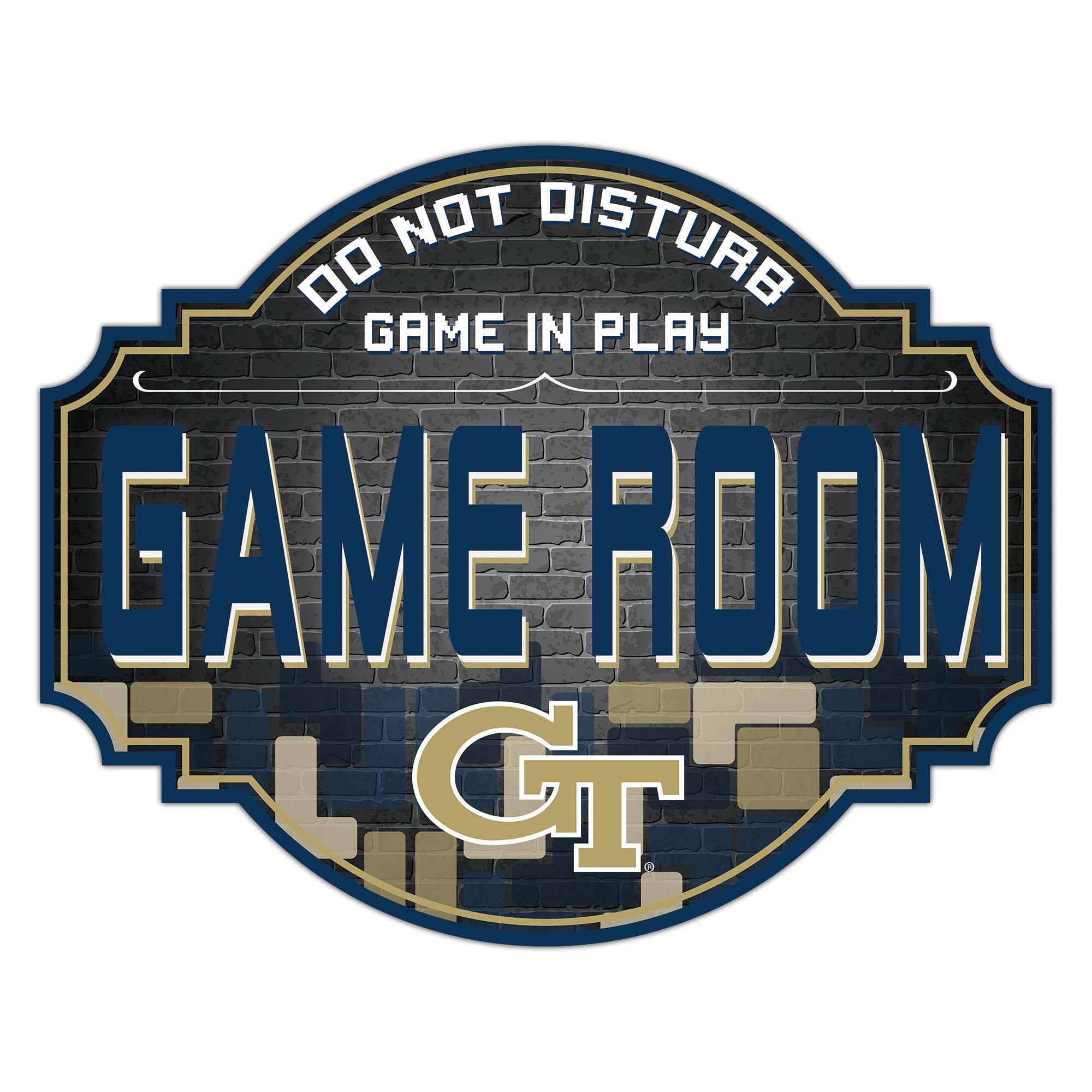 Georgia Tech Yellow Jackets 12'' Game Room Tavern Sign