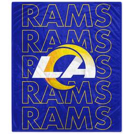 Pegasus - Los Angeles Rams 60" x 70" Echo Wordmark Lightweight Blanket - Multicolor