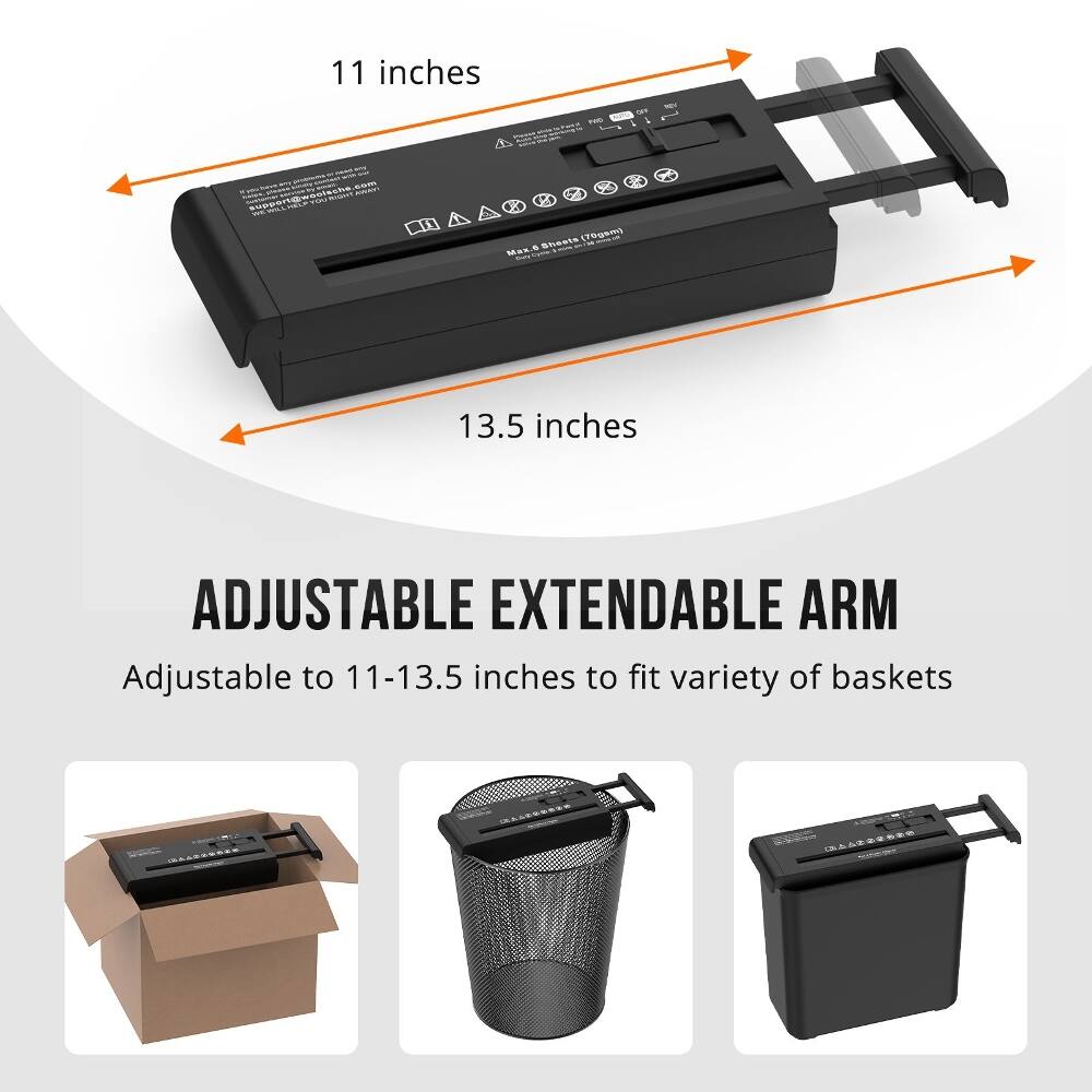 11 inches - 2

ADJUSTABLE EXTENDABLE ARM

Adjustable to 11-13.5 inches to fit variety of baskets