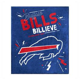 Logo Brands - Buffalo Bills 60" x 70" Plush Throw Blanket - Multicolor