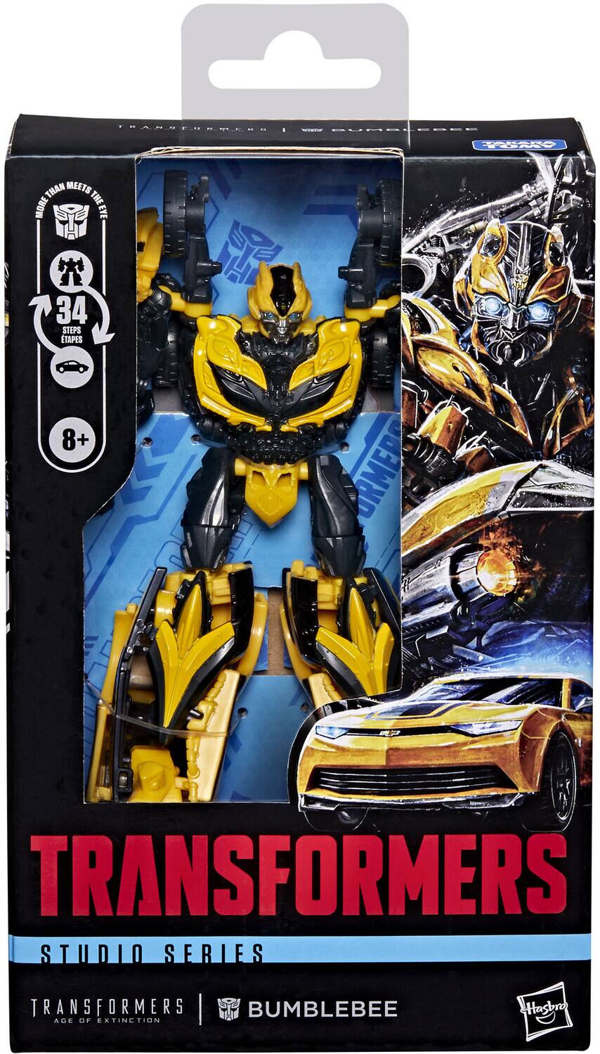 TAKORO TOMY  
THAN MEETS THE MORE EYE  
34 STEPS TAPES  
8+  
ORMERO  
TRANSFORMERS STUDIO SERIES  
TRANSFORMERS I BUMBLEBEE AGE OF EXTINCTION  
Hasbro