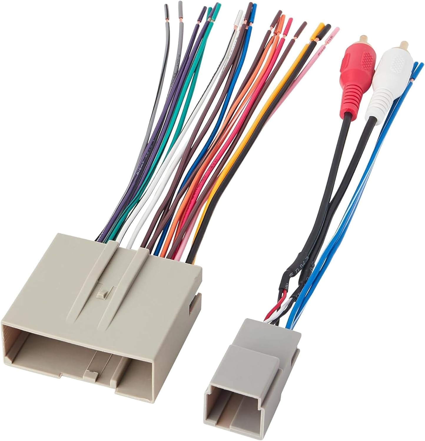 Front. Scosche - Scosche FDK11B Aftermarket Radio Wiring Harness for Select Factory Amplified 2003-12 Ford, Lincoln and Mercury Vehicles - GREY.