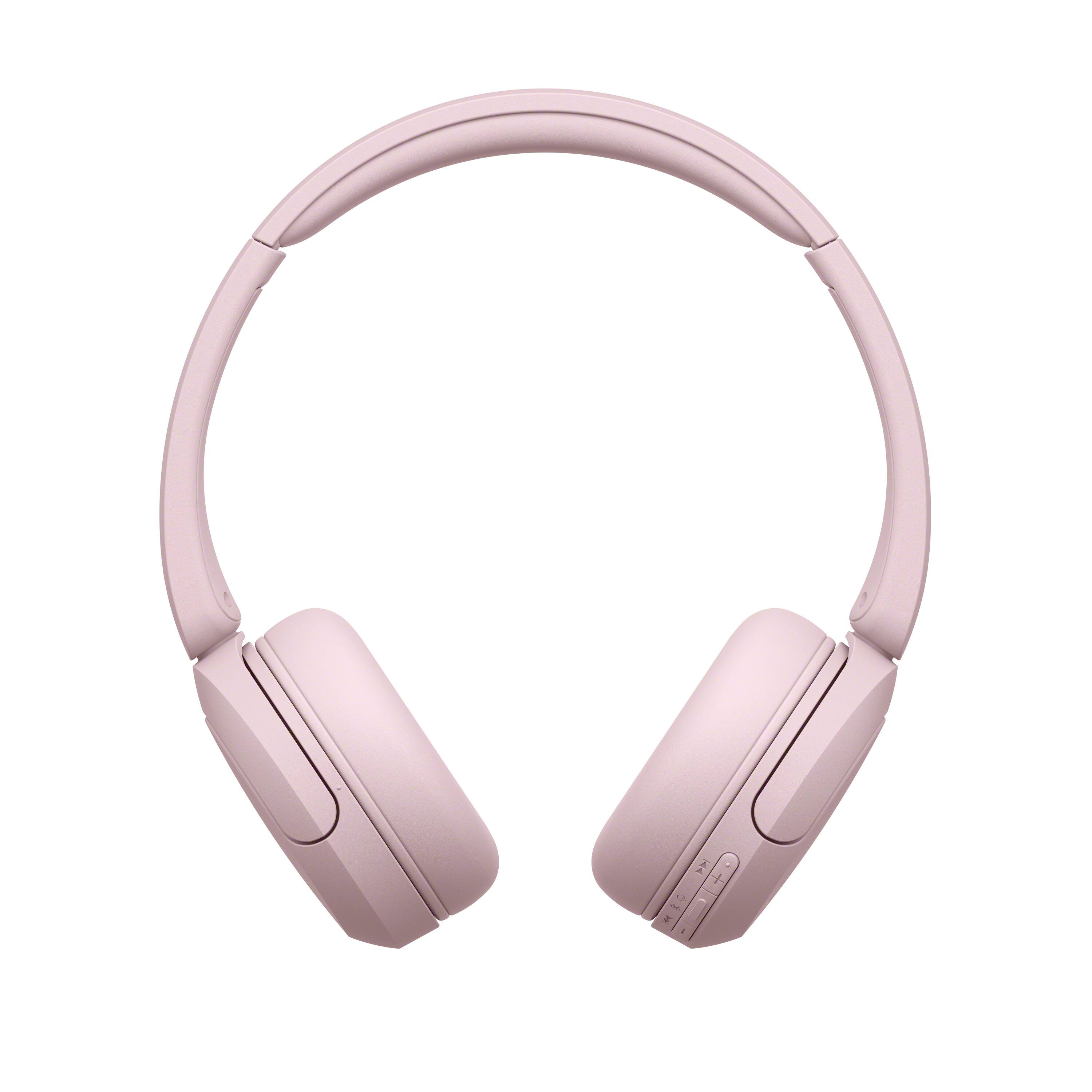 Back. Sony - WH-CH530 Wireless Headphone with Microphone - Pink.