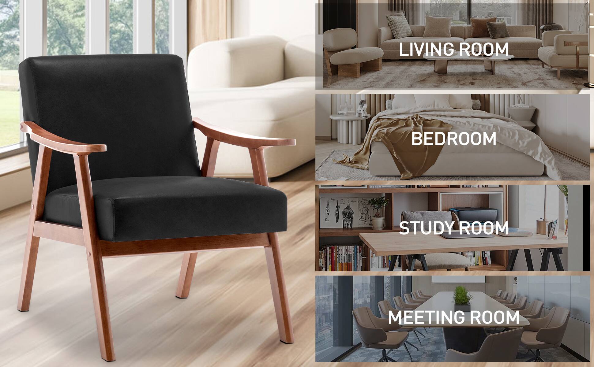 LIVING ROOM  
BEDROOM  
STUDY ROOM  
MEETING ROOM