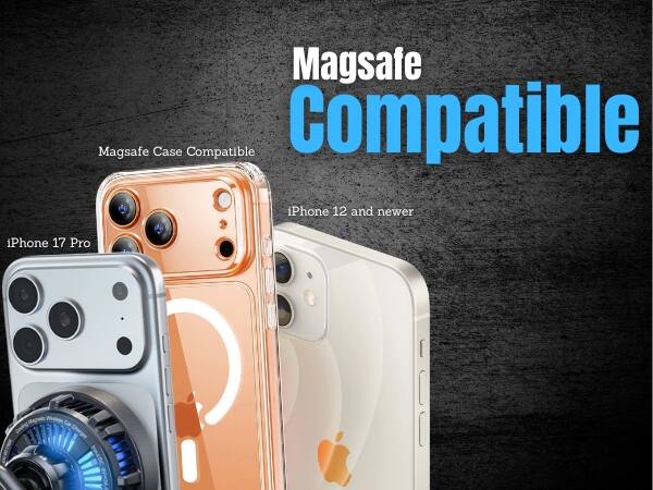 Magsafe Case Compatible  
iPhone 12 and newer  
iPhone 17 Pro  
Magsafe Compatible  
Viraless Car Coupling