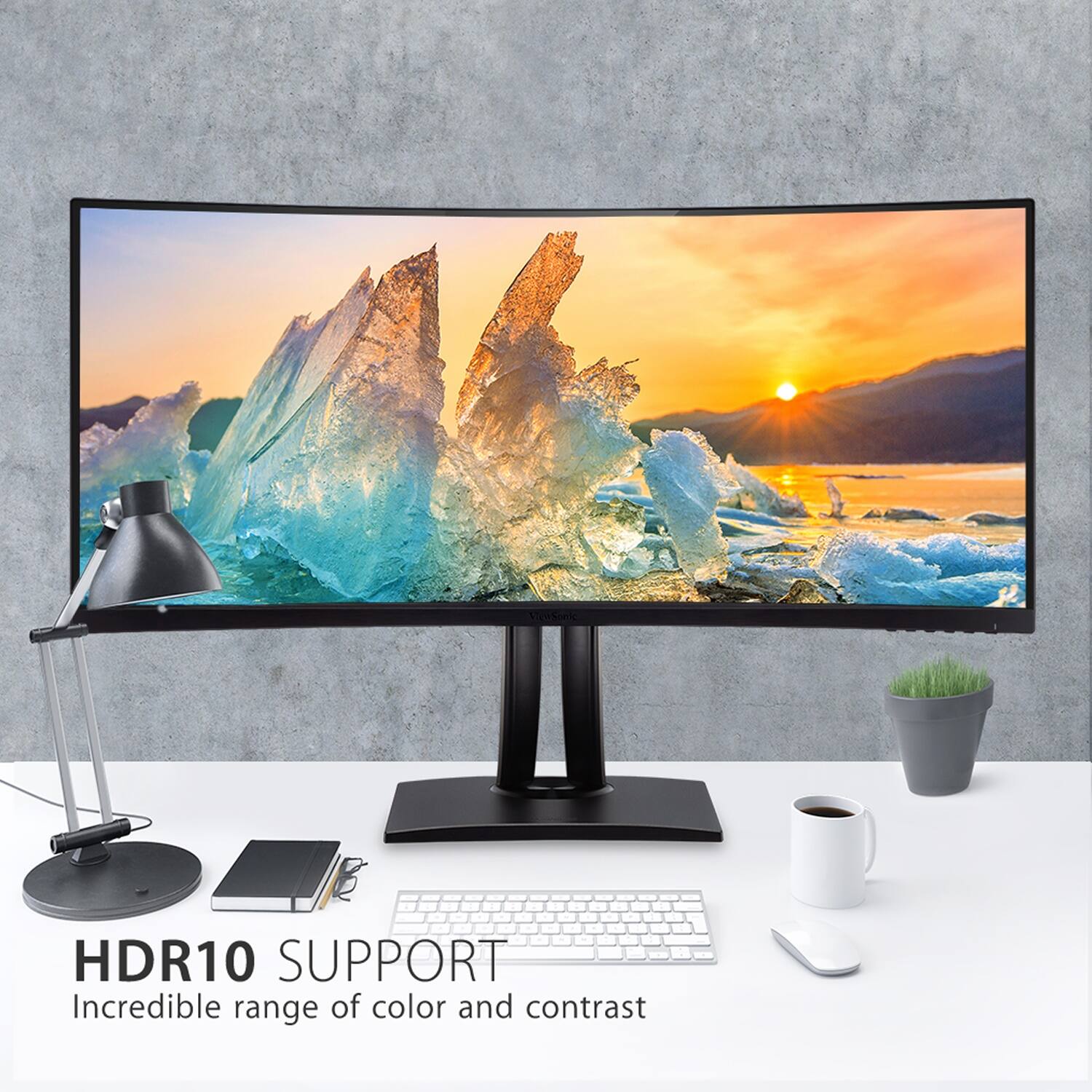 Alt View 23. ViewSonic - ColorPro VP3881A 38" LED WQHD Curved Monitor with HDR10 (USB C/HDMI/DisplayPort) - Black.