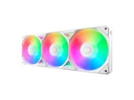 Cooler Master - aRGB Case|360mm Liquid Cooler, PWM, Radiant Lighting - White